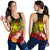 Fiji Women's Racerback Tank - Humpback Whale with Tropical Flowers (Yellow) Yellow - Polynesian Pride