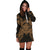 Palau Polynesian Hoodie Dress Map Gold - Polynesian Pride