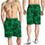 Polynesian Turtle Palm And Sea Pebbles Green Men's Short - Polynesian Pride