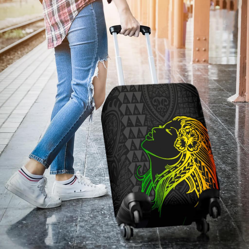 Hula Girl And Turtle Hibiscus Luggage Covers - Polynesian Pride
