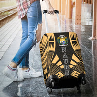 Nauru Luggage Cover - Polynesian Tattoo Gold - Polynesian Pride
