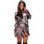 Marshall Islands Women's Hoodie Dress - Tribal Flower Special Pattern Red Color - Polynesian Pride