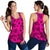 Polynesian Turtle Palm And Sea Pebbles Pink Women's Racerback Tank Top - Polynesian Pride