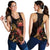 Samoa Polynesian Women Tank Top - Turtle With Blooming Hibiscus Gold - Polynesian Pride