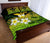 Kanaka Maoli (Hawaiian) Quilt Bed Set, Polynesian Plumeria Banana Leaves Yellow - Polynesian Pride