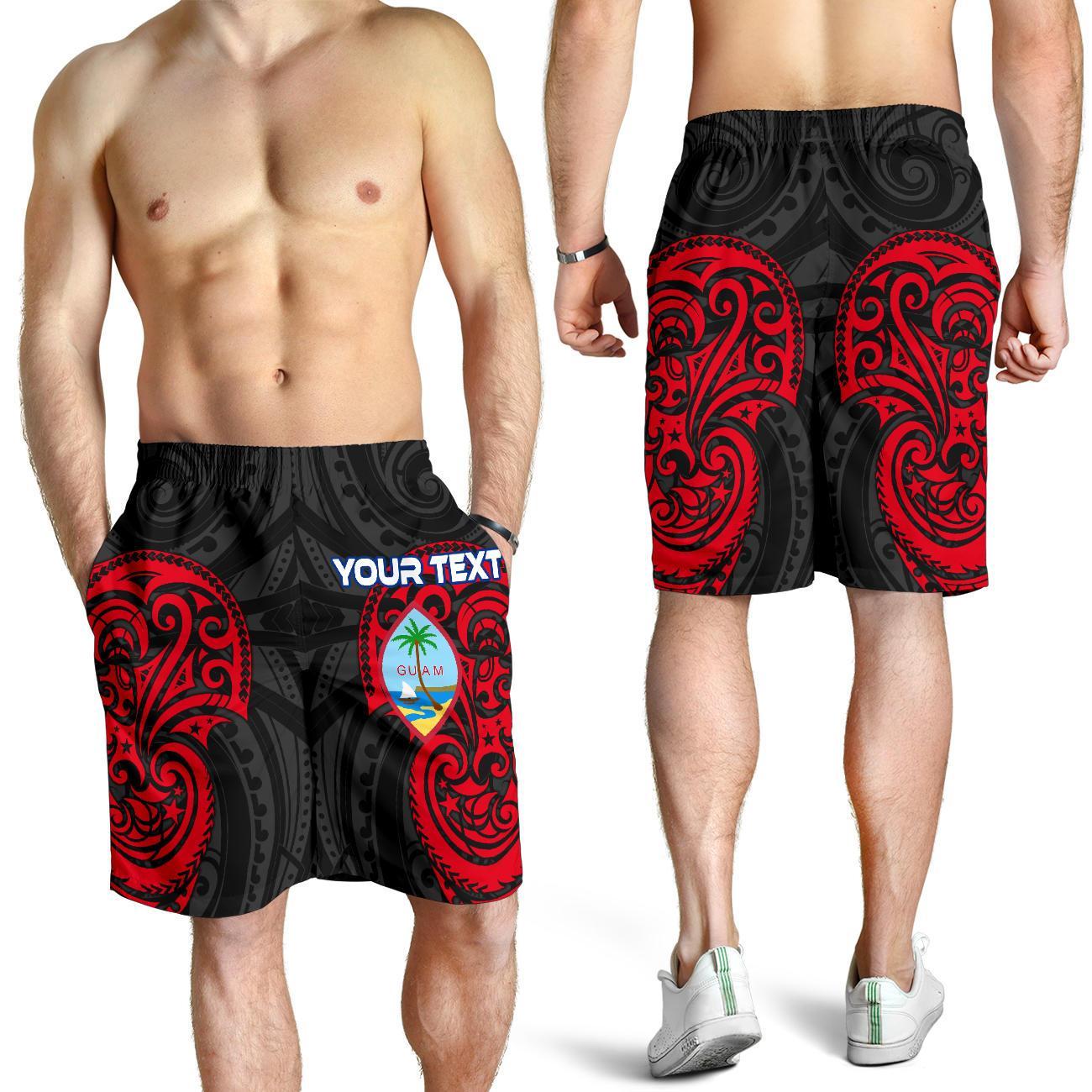 Guam Polynesian Custom Personalised Men's Short - Guam Spirit Black - Polynesian Pride