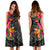 Polynesian Midi Dress - Hibiscus Pattern - Polynesian Pride