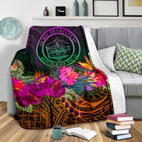 Palau Premium Blanket - Summer Hibiscus - Polynesian Pride