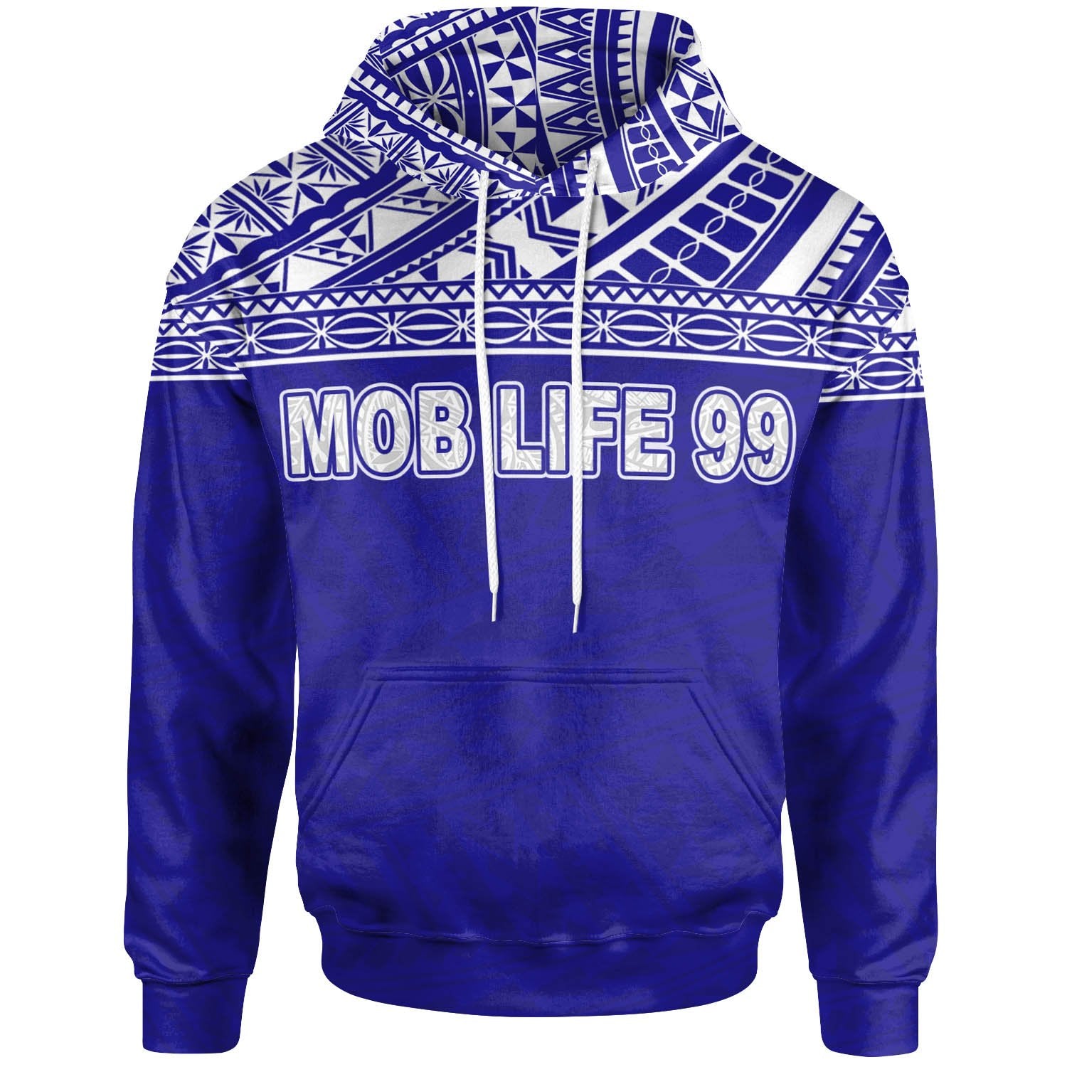 Polynesian Hoodie Custom Blue Version Unisex BLUE - Polynesian Pride