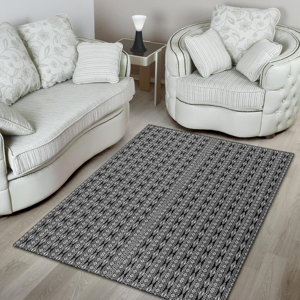 Polynesian Grey Area Rug - Polynesian Pride
