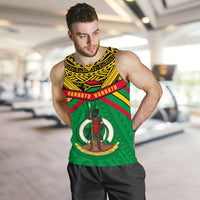 Vanuatu Men Tank Top Simple Coat Of Arms Rugby - Polynesian Pride