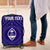 Guam Personalised Luggage Covers - Guam Seal With Polynesian Tattoo Style (Blue) - Polynesian Pride