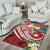 The Philippines Area Rug - Summer Plumeria (Red) - Polynesian Pride