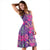 Hawaii Tropical Hibiscus Purple Midi Dress - Polynesian Pride