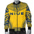 Niue Flag Polynesian Chief Men's Bomber Jacket - Polynesian Pride