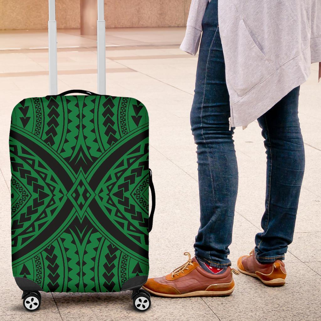Polynesian Tradition Green Luggage Covers - Polynesian Pride