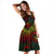 Niue Polynesian Midi Dress - Turtle Hibiscus Reggae - Polynesian Pride