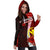 Hawaii Polynesian Hoodie Dress - Coat Of Arm With Hibiscus - Polynesian Pride