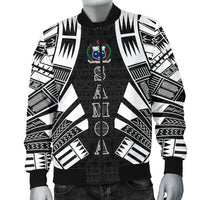 Samoa Men Bomber Jackets - Polynesian Tattoo Black - Polynesian Pride