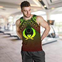 Polynesian Pohnpei Men's Tank Top - Reggae Vintage Polynesian Patterns Reggae - Polynesian Pride