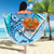 Papua New Guinea Beach Blanket - Custom Personalised Turtle Under The Sea Style - Polynesian Pride