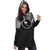 Chuuk Women's Hoodie Dress - Black White Version - Polynesian Pride