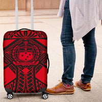 Samoa Polynesian Luggage Covers - Samoa Red Seal with Polynesian Tattoo - Polynesian Pride