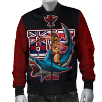 Polynesian Hawaii Men's Bomber Jacket - Shark Warrior - Polynesian Pride
