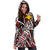 Papua New Guinea Women's Hoodie Dress - Tribal Flower Special Pattern Red Color - Polynesian Pride