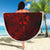 Nauru Polynesia Beach Blanket Turtle Hibiscus Red - Polynesian Pride