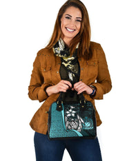 Samoa Polynesian Shoulder Handbag Turquoise - Turtle With Hook - Polynesian Pride