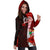 Fiji Polynesian Hoodie Dress - Coat Of Arm With Hibiscus - Polynesian Pride