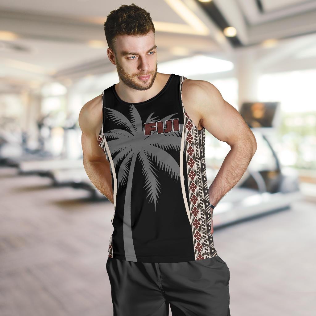 Fiji Men's Tank Top - Tapa Coconut - Polynesian Pride