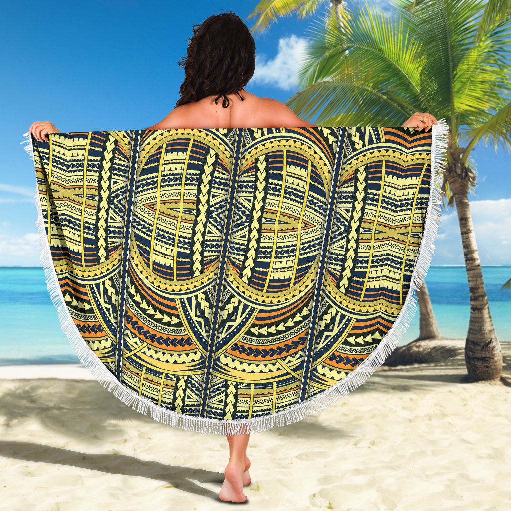 Polynesian Beach Blanket Yellow - Polynesian Pride