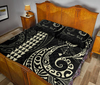 Personalized - Hawaii Quilt Bed Set - Hawaii Polynesian Quilt Bed Set - Beige - Polynesian Pride