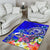 Samoa Area Rug - Turtle Plumeria (Blue) - Polynesian Pride