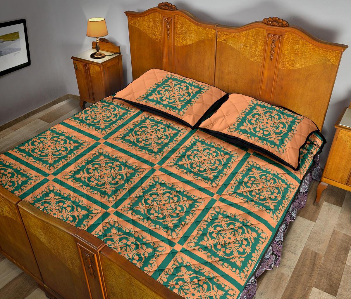Hawaii Royal Quilt Bed Set - Hill Ver 14 - Polynesian Pride