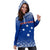 Samoa Custom Personalised Women's Hoodie Dress - Polynesian Fog Blue - Polynesian Pride