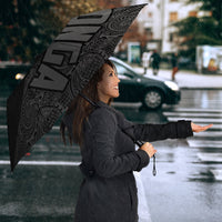 Tonga Umbrella Turtle Mermaid Polynesian Pattern Gray - Polynesian Pride