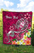 Guam Custom Personalised Premium Quilt - Turtle Plumeria (Pink) - Polynesian Pride