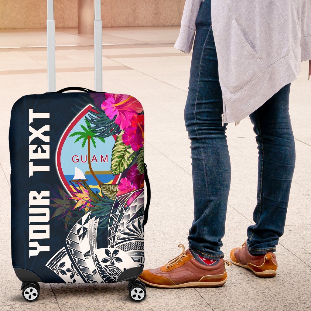 Guam Custom Personalised Luggage Covers - Summer Vibes Blue - Polynesian Pride