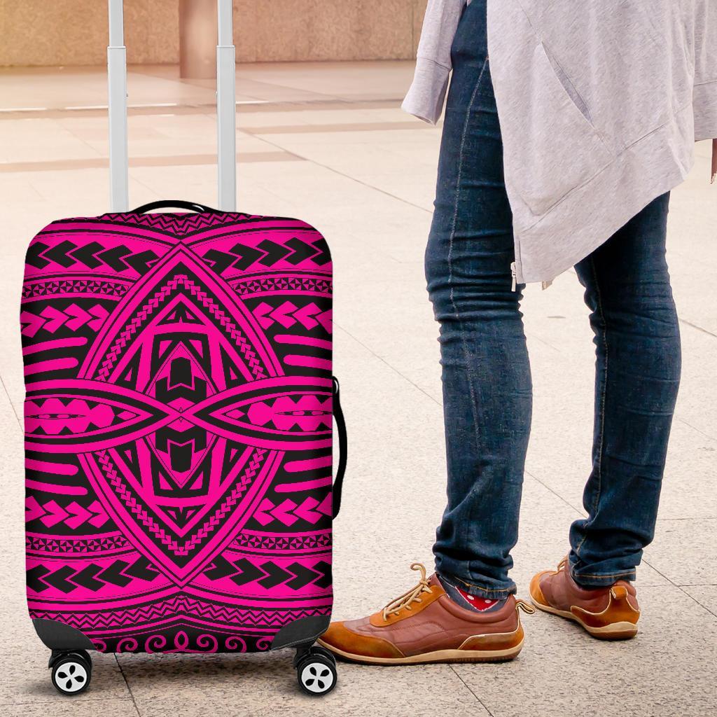 Polynesian Seamless Pink Luggage Covers - Polynesian Pride