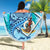 Vanuatu Beach Blanket - Custom Personalised Turtle Under The Sea Style - Polynesian Pride