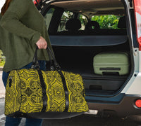 Polynesian Symmetry Yellow Hawaii Travel Bag - Polynesian Pride