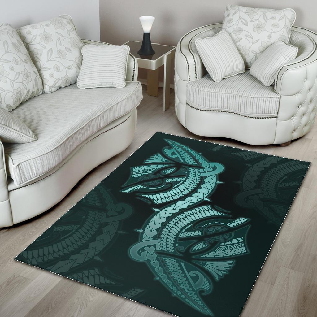 Polynesian Area Rug Turquoise - Polynesian Pride