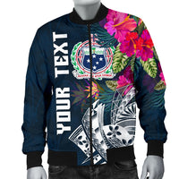 Samoa Custom Personalised Men's Bomber Jacket - Summer Vibes - Polynesian Pride