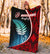 Aotearoa Rugby Black Maori Premium Blanket Kiwi and Silver Fern New Zealand - Polynesian Pride