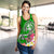 Tonga Women's Racerback Tank - Turtle Plumeria (Green) Green - Polynesian Pride