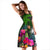 Marshall Islands Midi Dress - Turtle Plumeria Banana Leaf - Polynesian Pride