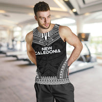 New Caledonia Men's Tank Top - Polynesian Chief Black Version - Polynesian Pride